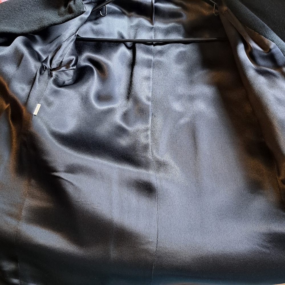 Vintage MINK Collar Wool Coat, Size Small/Medium - Picture 13 of 16